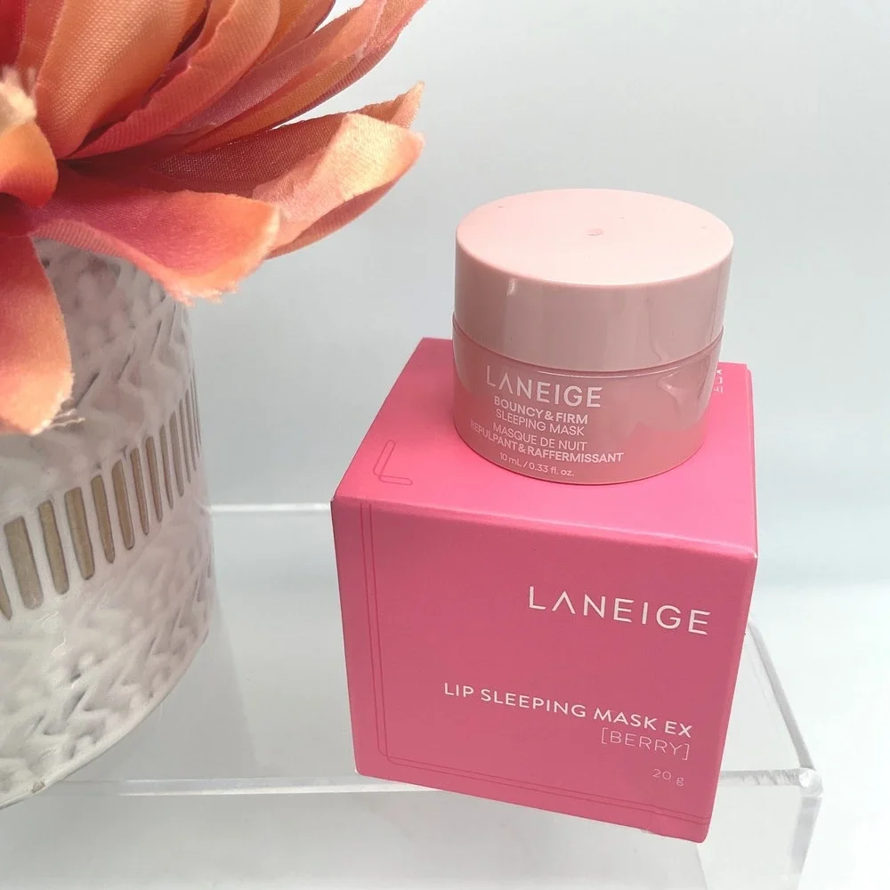 Laneige Lip Sleeping Mask EX Berry‎ 20g & Bouncy & Firm Sleeping Mask Bundle Set